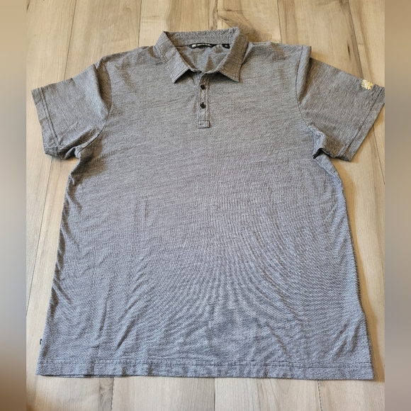 Travis Mathew Men's Gray Golf Polo - Picture 1 of 6